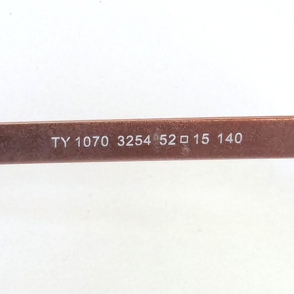 Tory Burch Rose Gold Pink Rectangular Eyeglass Frames TY 1070 🩷 - Picture 11 of 14